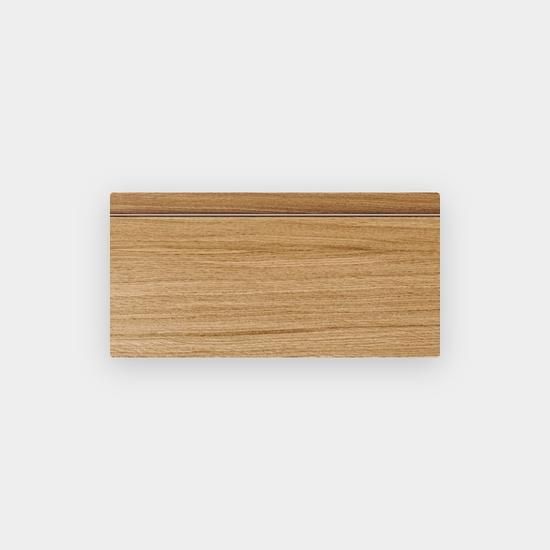 PROFILE Veneer - Natural Oak, Handle: Silver metal